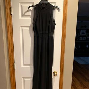 Hi low black maxi dress